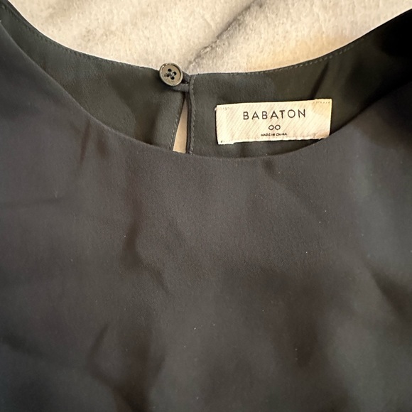 ARITZIA BABATON DEEP GREEN BLOUSE/DRESS - Picture 4 of 4